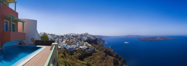 Santorini panorama - Greece clipart