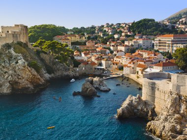 Town Dubrovnik in Croatia clipart