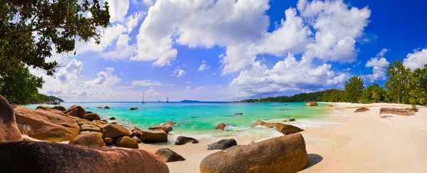 Panorama von strand anse lazio, seychellen — Stockfoto