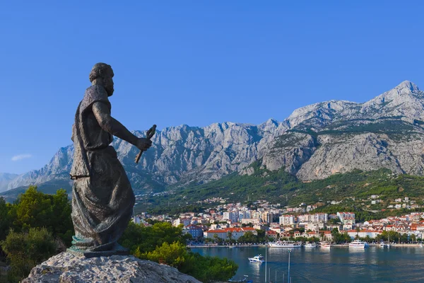 Statue of St. Peter at Makarska, Croatia — Zdjęcie stockowe