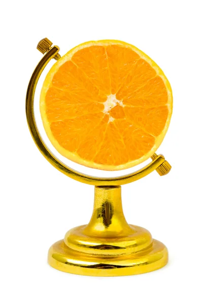 橙色水果像地球 — 图库照片