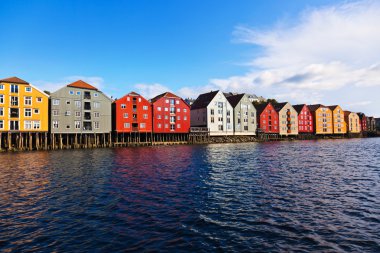 Cityscape of Trondheim, Norway clipart