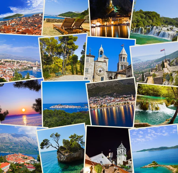 stock image Stack of Croatia travel photos