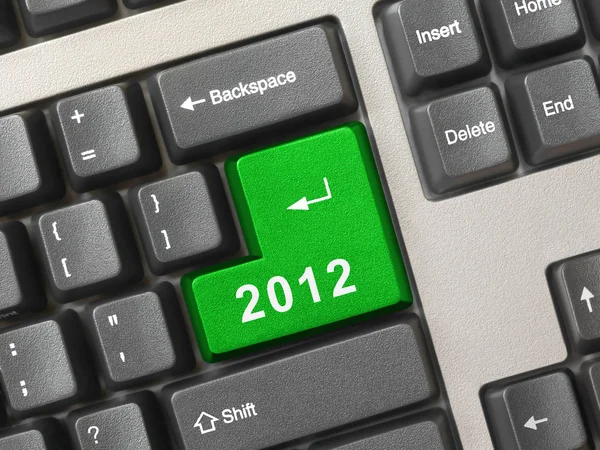 Клавиатура компьютера с клавишей 2012 — стоковое фото