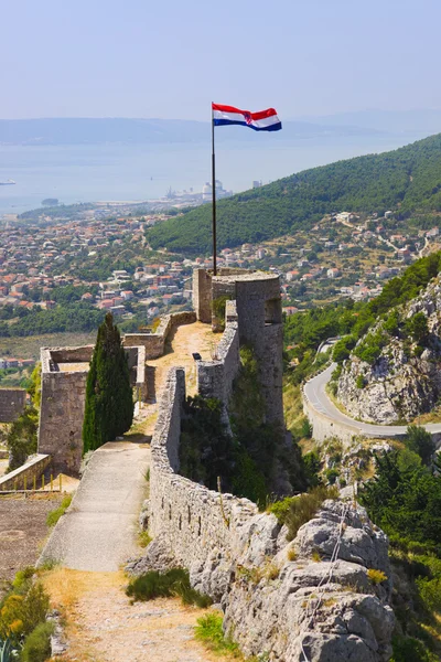 Antigua fortaleza en Split, Croacia — Foto de Stock