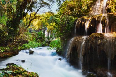 Waterfall Duden at Antalya Turkey clipart