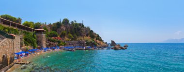 Beach at Kaleici in Antalya, Turkey clipart