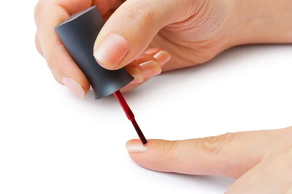 Vrouw handen - nagellak — Stockfoto