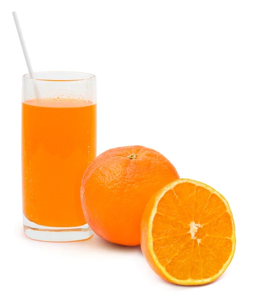 Frutas de laranja e coquetel — Fotografia de Stock