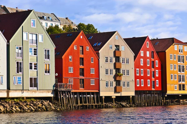 Cityscape Trondheim, Norveç — Stok fotoğraf
