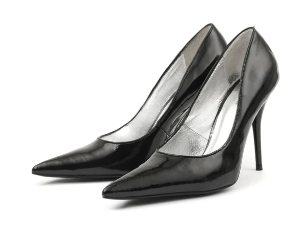 Sapatos de mulher preta — Fotografia de Stock