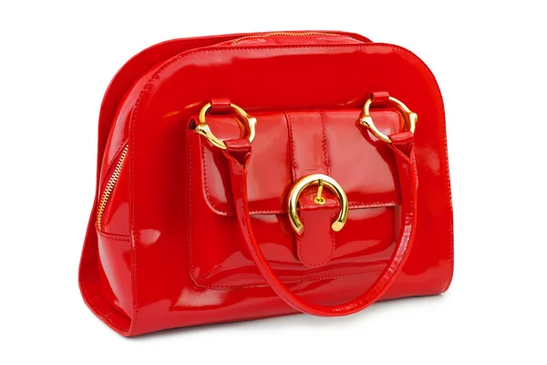 Rode vrouwen tas — Stockfoto