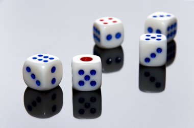 Five Dice clipart