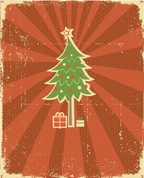 Carte postale des vacances d'hiver — Image vectorielle