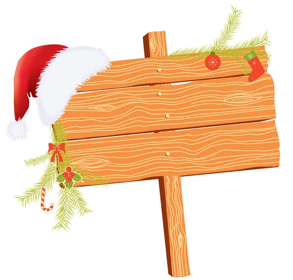 Karácsonyi háttér szöveg fehér holiday elemekkel — Stock Vector