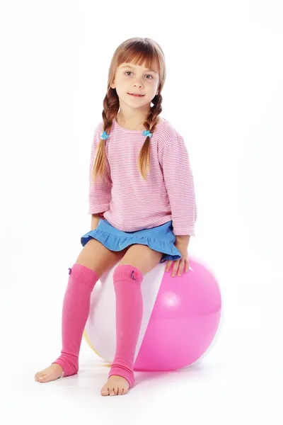 stock image Girl with ball