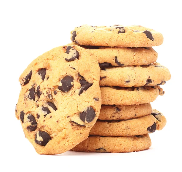 Biscoitos com pedaços de revestimento de chocolate — Fotografia de Stock