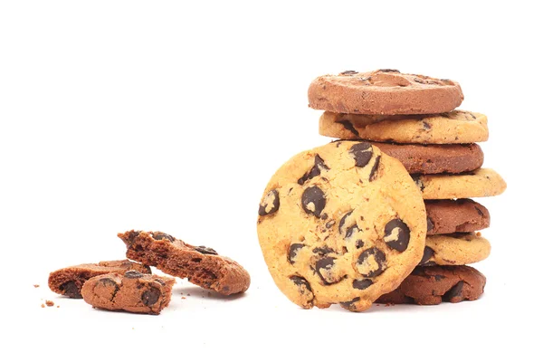 Biscuiți cu bucăți de strat de ciocolată — Fotografie, imagine de stoc