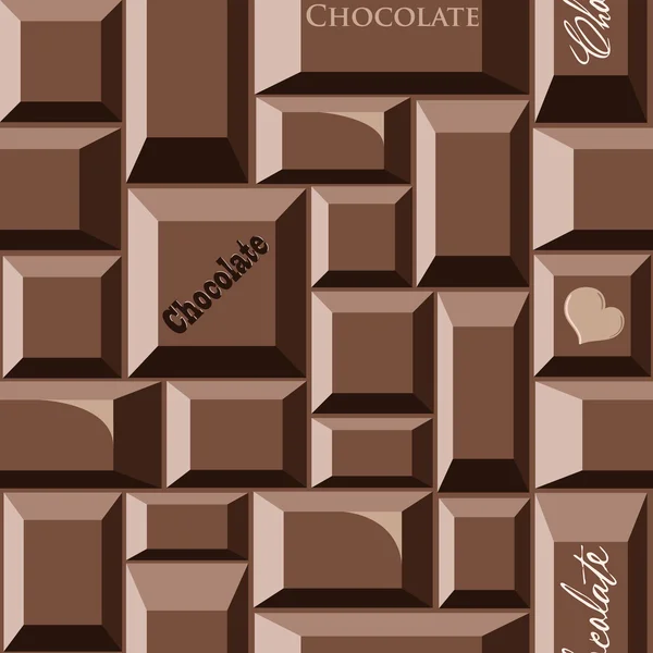 Nahtloses Schokoladenmuster — Stockvektor
