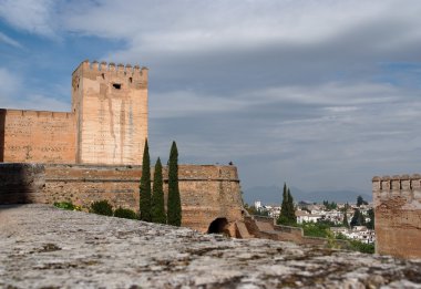 İspanya Granada'da Alhambra Kalesi