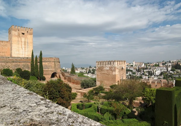 Zámek Alhambra v Granadě, Španělsko — Stock fotografie