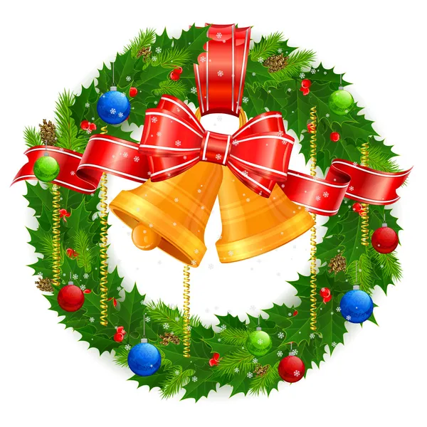 Christmas wreath — Wektor stockowy