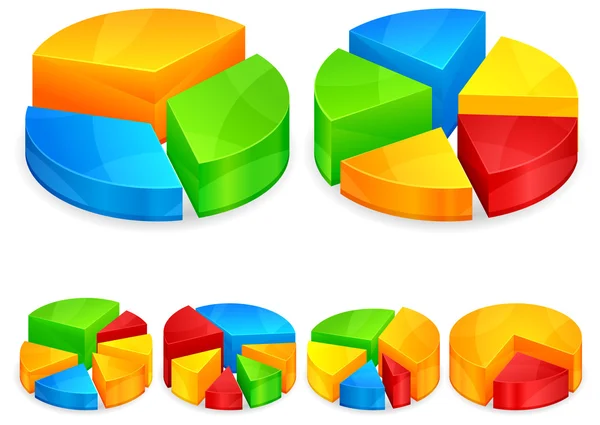 stock vector Color circular diagrams