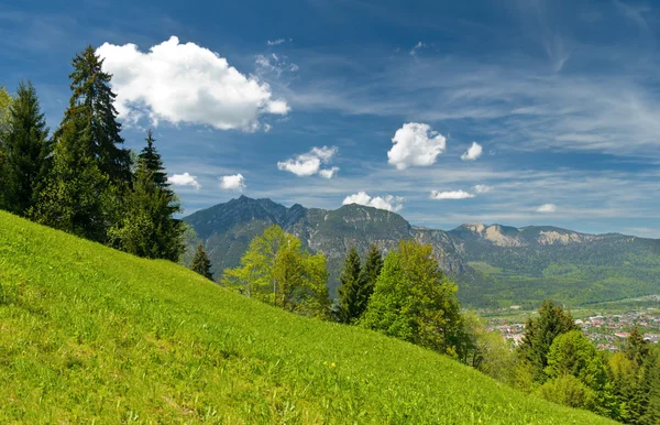 Paesaggio nelle Alpi bavaresi — Foto Stock