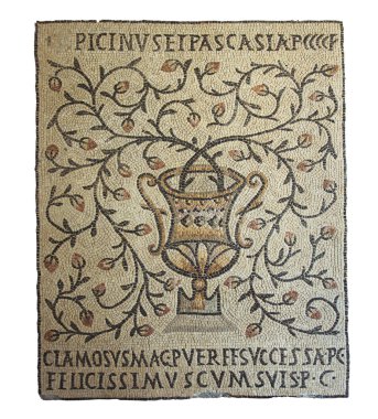 Vase - ancient mosaics clipart