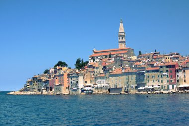 Sea viev on Old Town of Rovinj, Croatia clipart