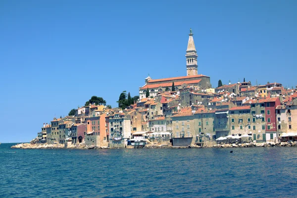 Morze viev na starym mieście w rovinj, croatia — Zdjęcie stockowe