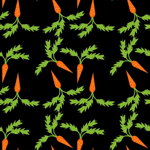 Nahtloser Hintergrund mit Karotten — Stockvektor