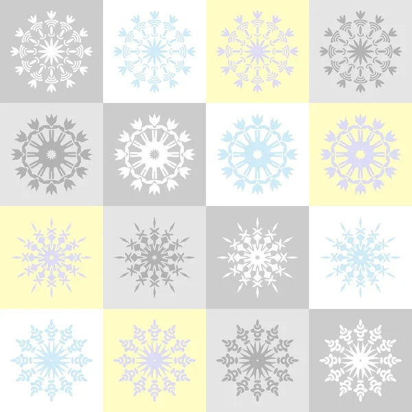 Wallpaper with snowflakes — Stock Vector