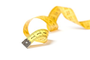 Yellow measuring tape clipart