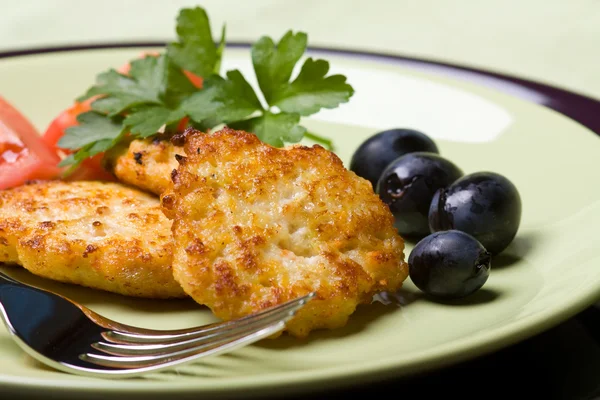 Chicken meat cutlets — Stock Photo, Image