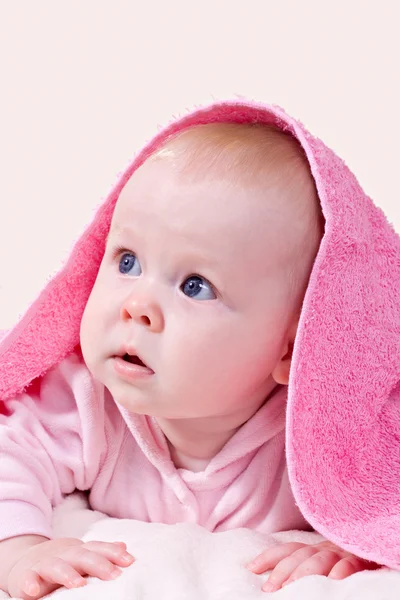 Feliz niña de siete meses — Foto de Stock