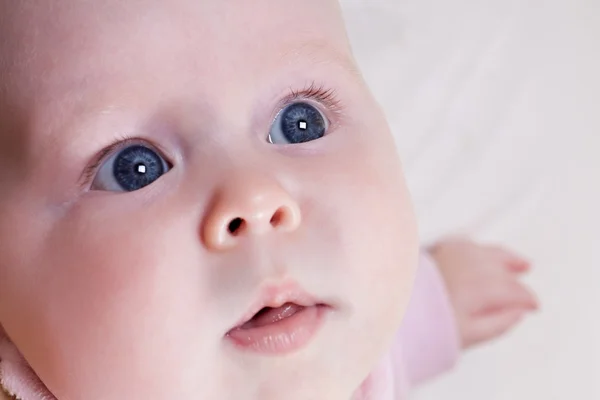 Primer plano cara de bebé — Foto de Stock