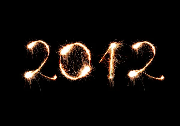 2012 made of sparkles — Stock Photo, Image