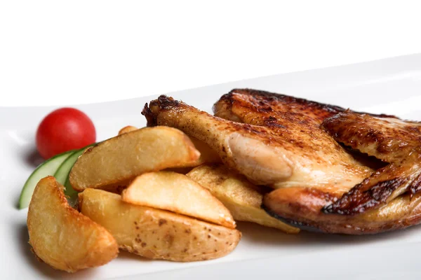 Potato and chicken — Stock Photo, Image