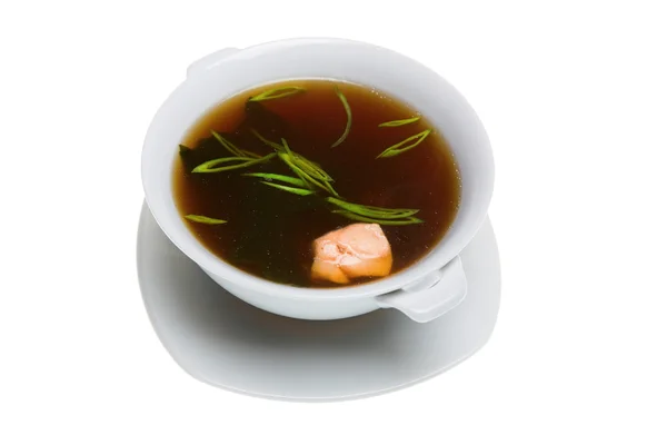 白いボールのスープ — ストック写真