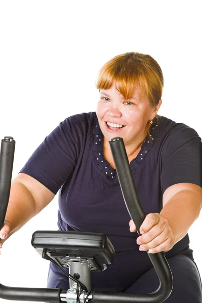 Cansado mulher gorda — Fotografia de Stock