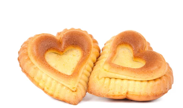 Muffins em um coração — Fotografia de Stock