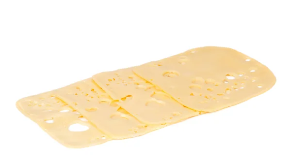 Swiss peynir, dilimlenmiş — Stok fotoğraf