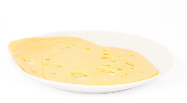 瑞士奶酪切片 — 图库照片