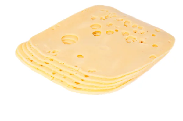 スイス チーズ、スライス — ストック写真