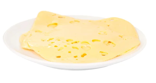 Švýcarský sýr, plátky — Stock fotografie