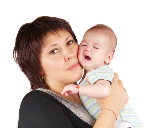 Mãe com um recém-nascido — Fotografia de Stock