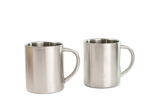 Stainless steel cups — Stock Photo, Image