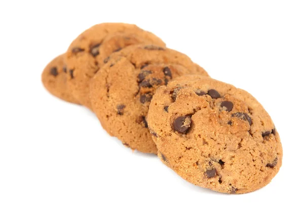 Купка шоколадного печива з чіпсами — стокове фото