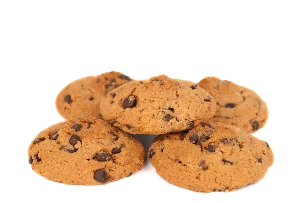 Pile of chocolate chip cookies — Stock Photo, Image